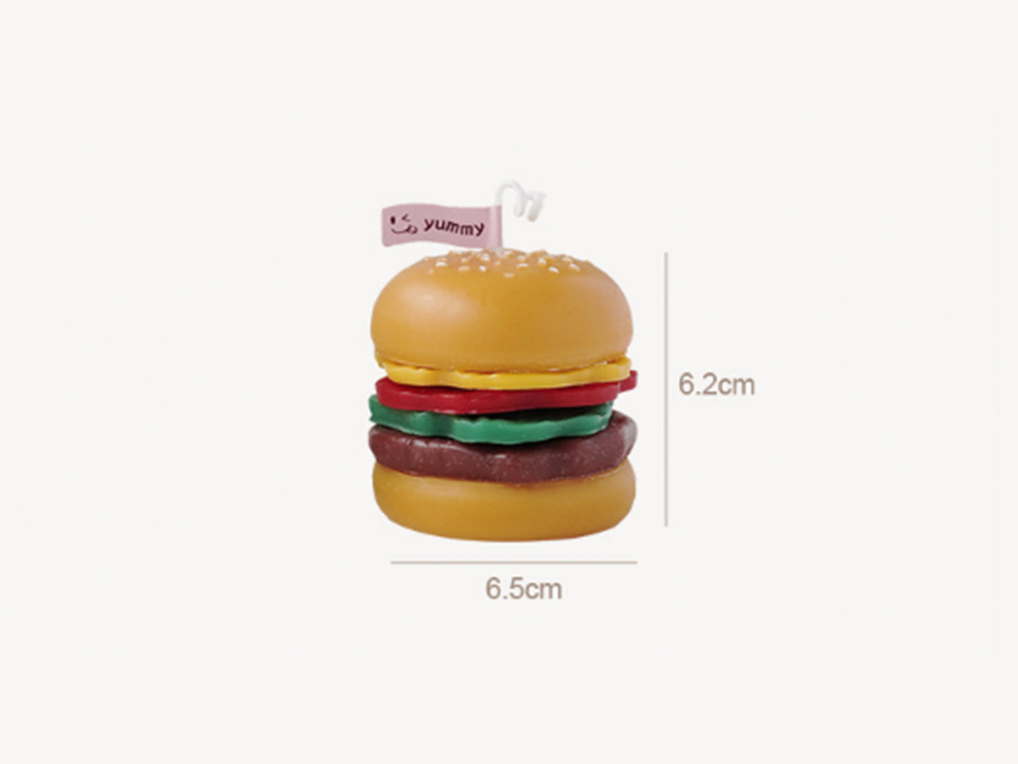 Burger Shaped Candles, Soy Wax Scented Candles