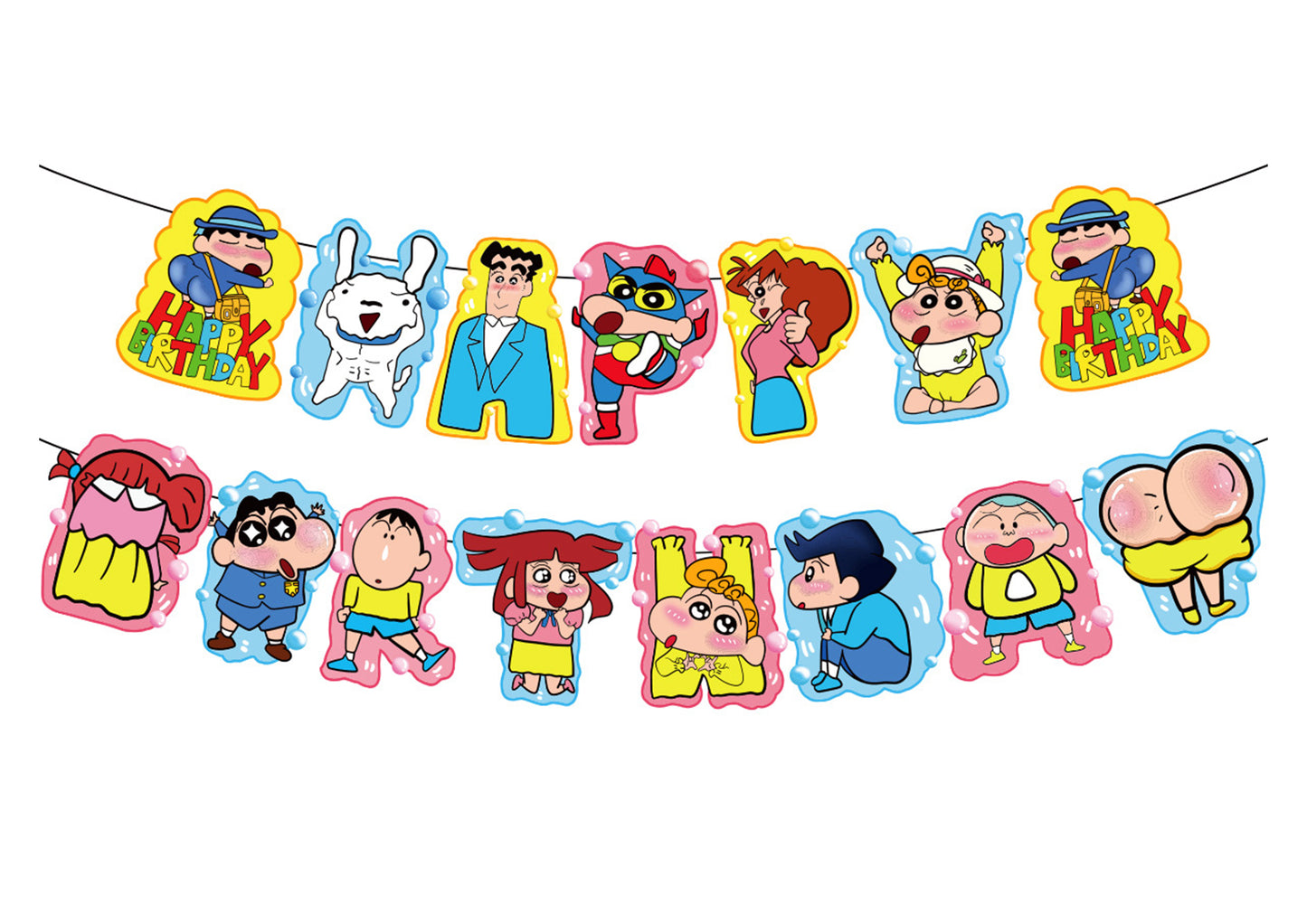 Crayon Shin-chan Birthday Banners