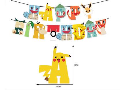 Pokemon Birthday Banners