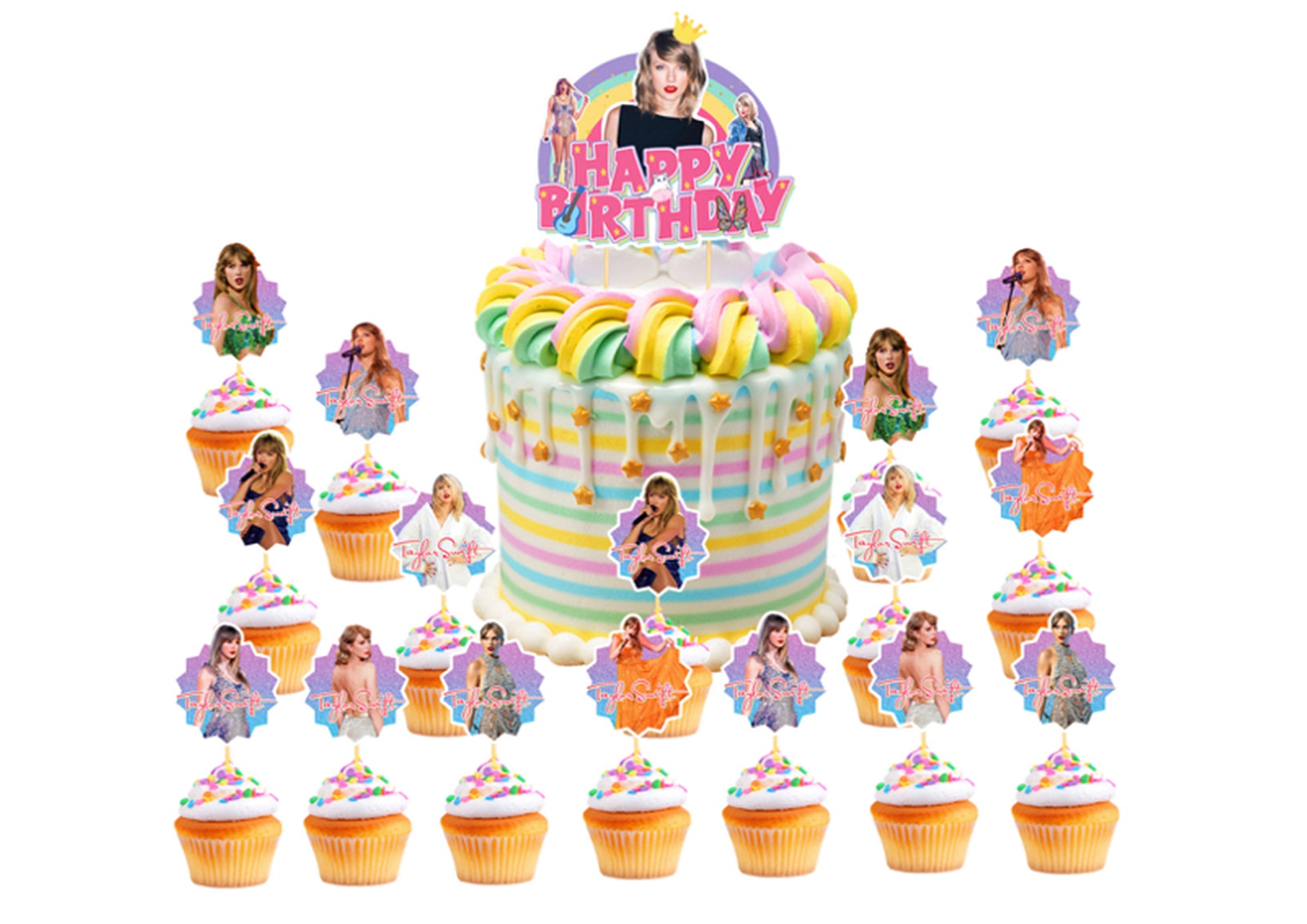 Taylor Swift Birthday Cake Topper