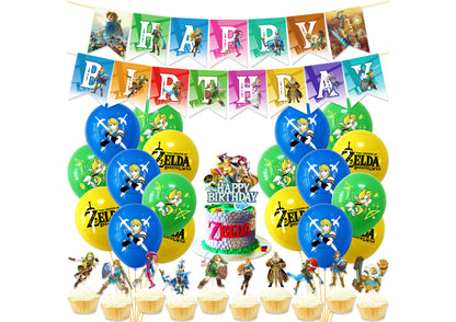 The Legend of Zelda Birthday Banners, The Legend of Zelda Balloons