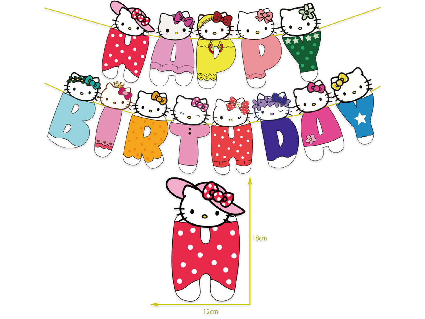 Hello Kitty Birthday Banners, Hello Kitty Balloons, Hello Kitty Birthday Decorations