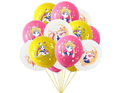 Sailor Moon Birthday Banners, Sailor Moon Balloons, Sailor Moon Cake Toppers, Sailor Moon Birthday Decorations