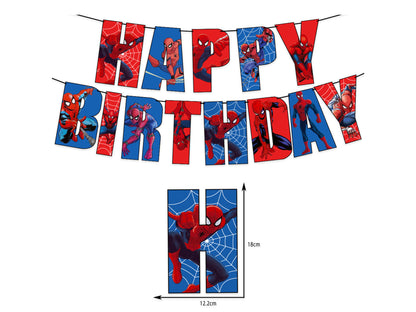 Spider Man Birthday Banners, Spider Man Birthday Decorations