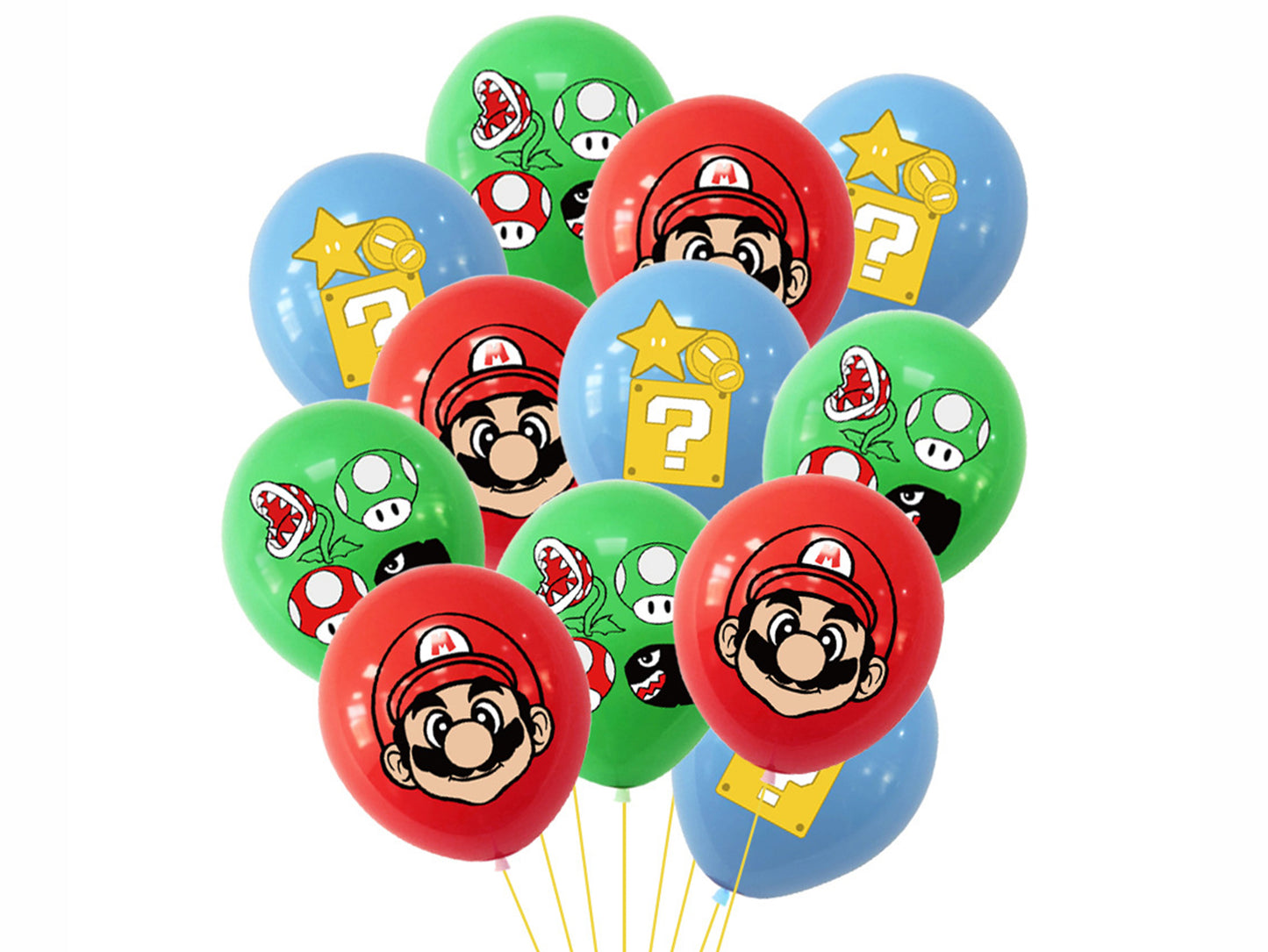 Super Mario Birthday Banners, Super Mario Balloons, Super Mario Cake Toppers