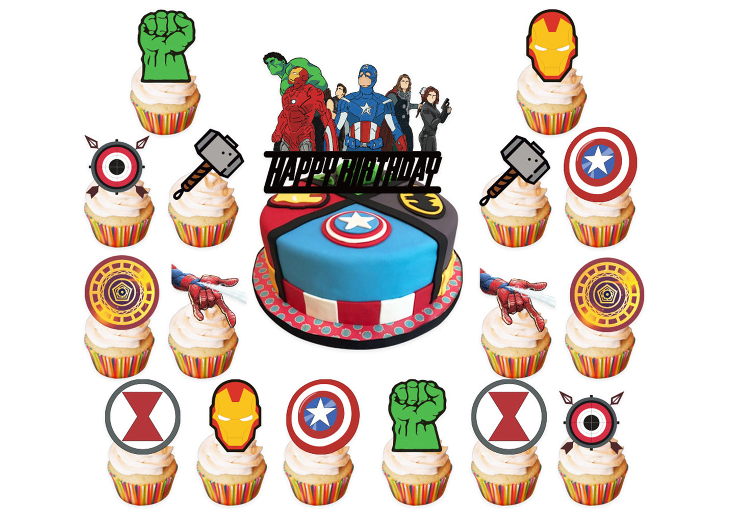 The Avengers Cake Toppers