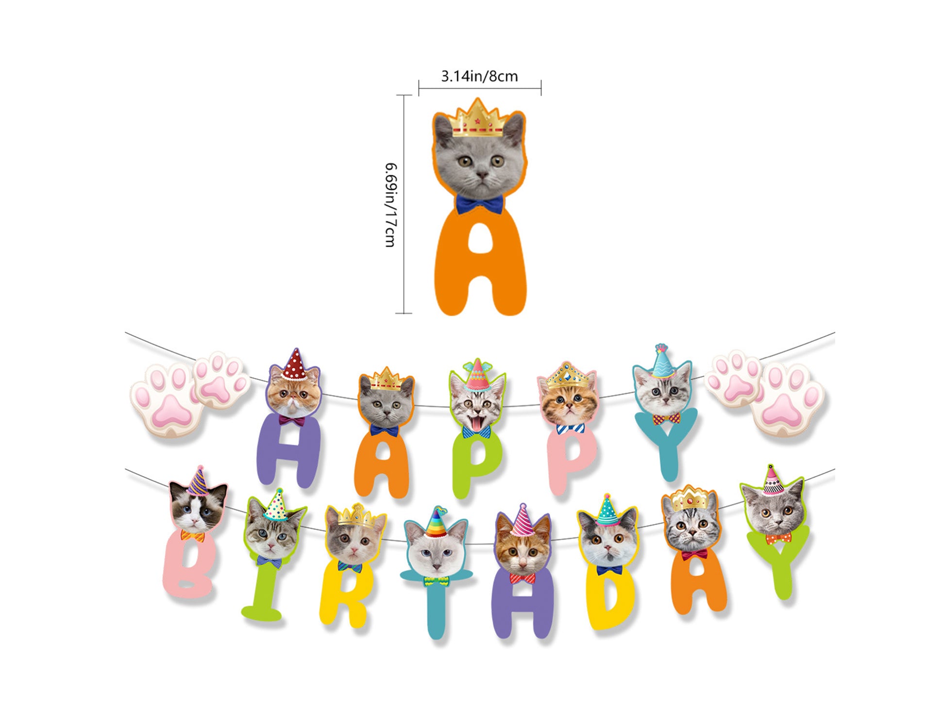 Cat Birthday Banners