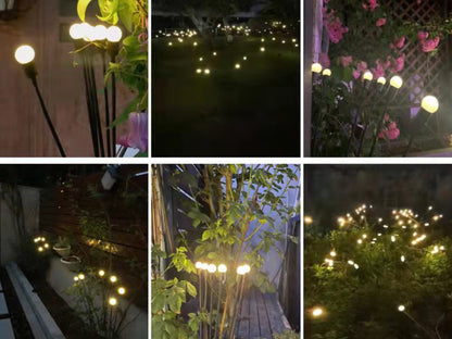 Firefly Lights for Garden Outdoor, Solar Powered Waterproof Lights