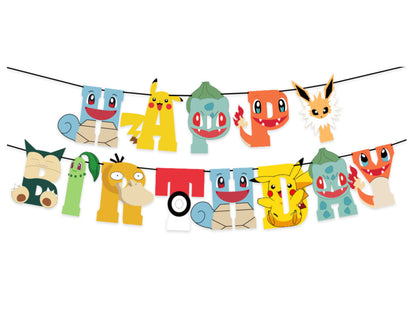 Pokemon Birthday Banners