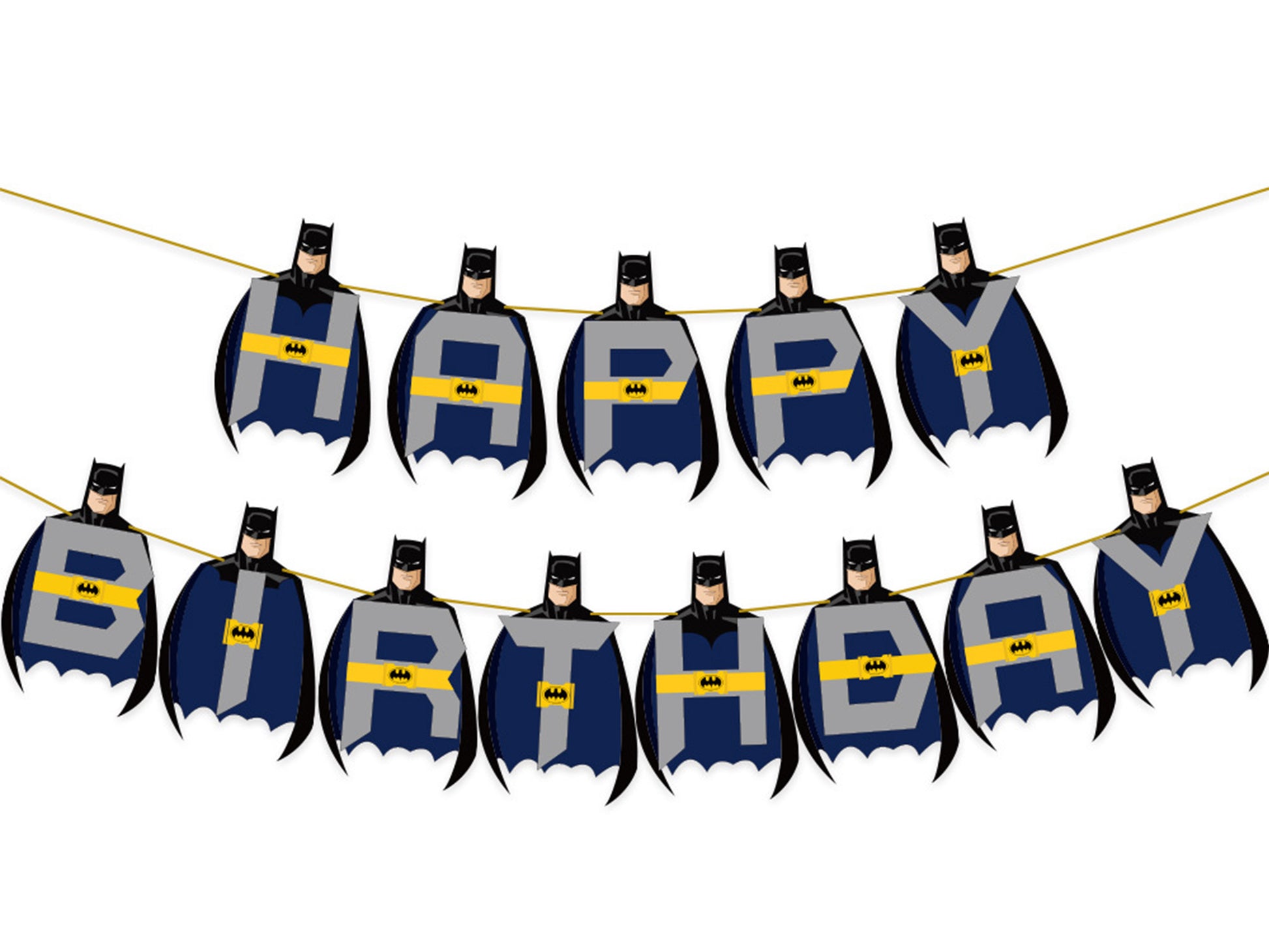 Batman Birthday Banners