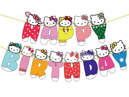 Hello Kitty Birthday Banners, Hello Kitty Balloons, Hello Kitty Birthday Decorations