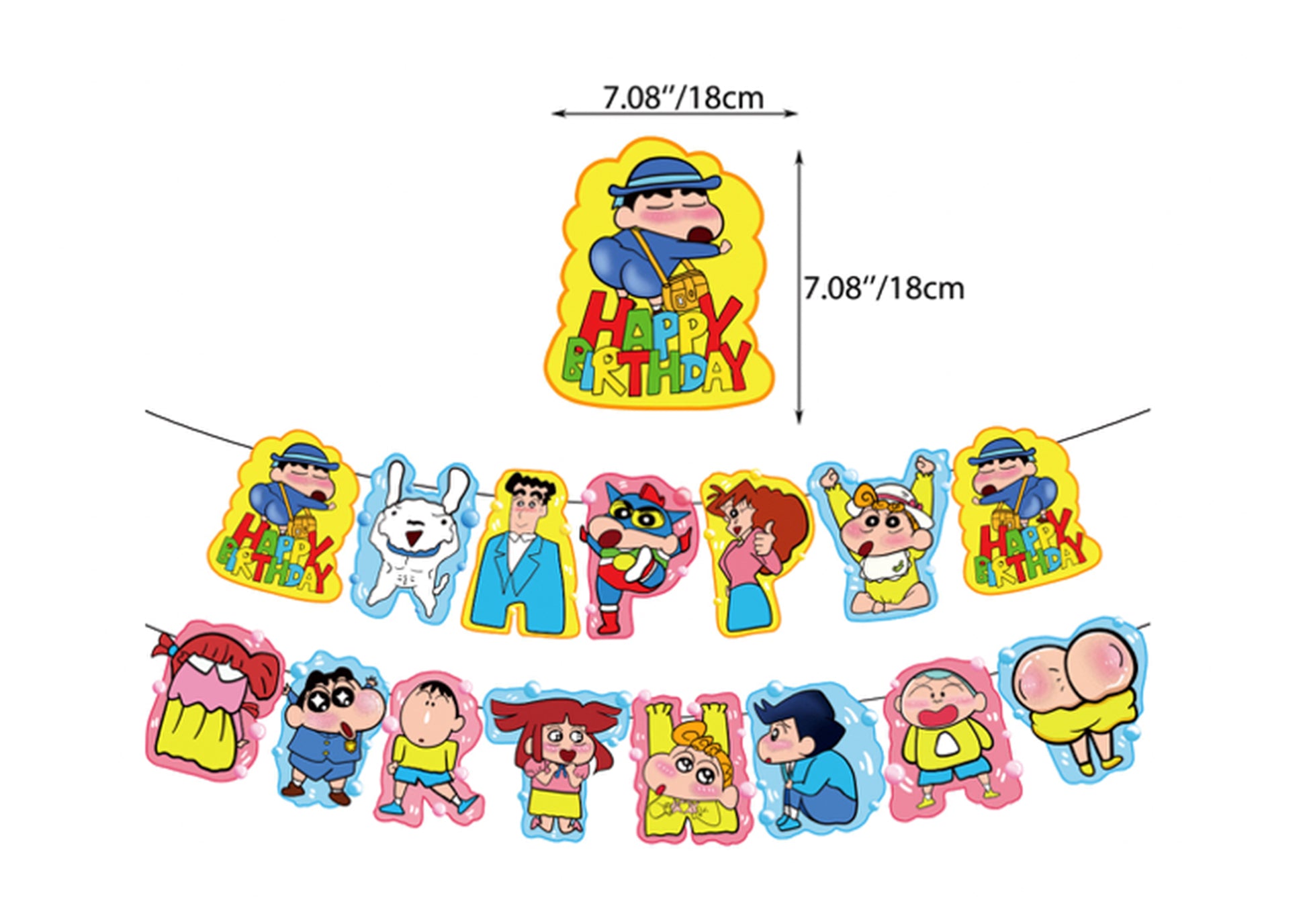 Crayon Shin-chan Birthday Banners