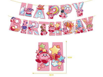 Kirby Birthday Banner