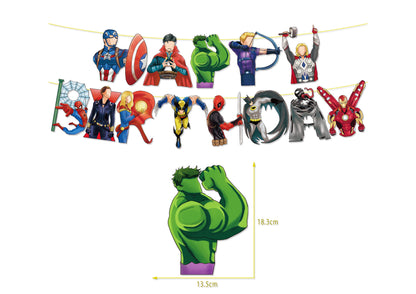 The Avengers Birthday Banners