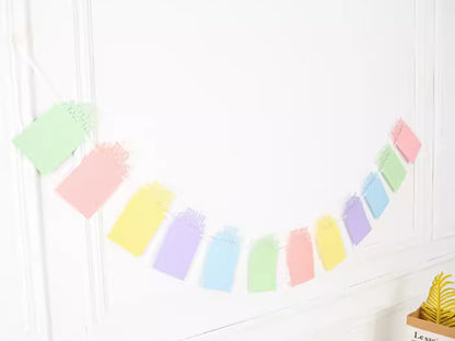 Colorful Birthday Photo Frame Banner, Muiticolor Baby's 1st Year Birthday Photo Banner Bunting