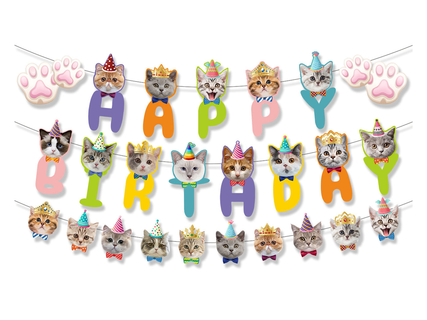 Cat Birthday Banners