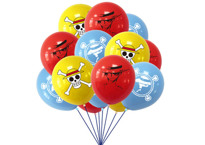 One Piece Birthday Banners, One Piece Balloons, One Piece Cake Toppers