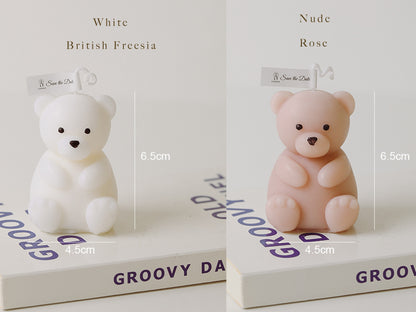 Handmade Bear Shaped Scented Candles, Bear Soy Wax Candles