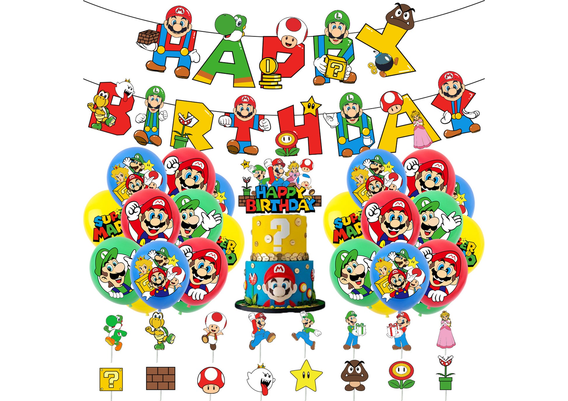 Super Mario Birthday Decorations