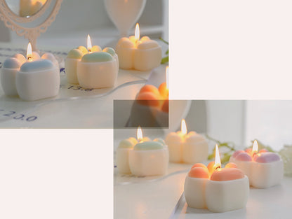 Handmade Cat Paw Shaped Scented Candles, Cat Paw Soy Wax Candles