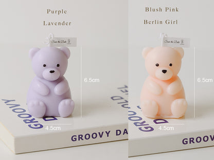 Handmade Bear Shaped Scented Candles, Bear Soy Wax Candles