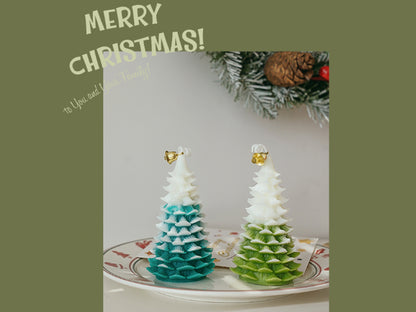 Christmas Tree Candles with Christmas Gift Box, Christmas Decorative Candles