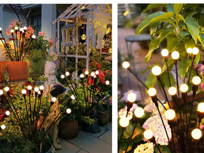 Firefly Lights for Garden Outdoor, Solar Powered Waterproof Lights