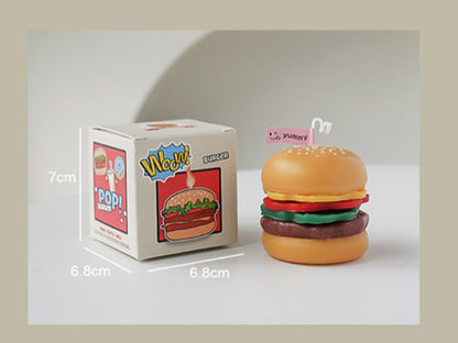 Burger Shaped Candles, Soy Wax Scented Candles