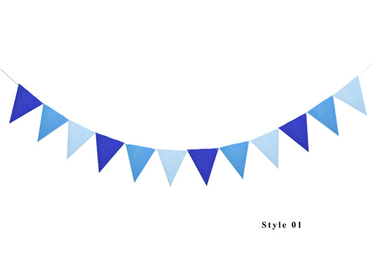 Blue Party Banner, Colorful Party Bunting