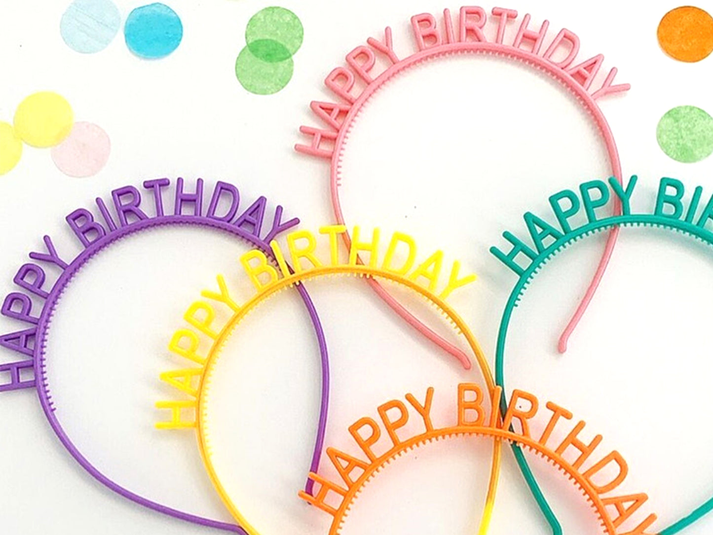 Colorful Birthday Headband, Birthday Accessories