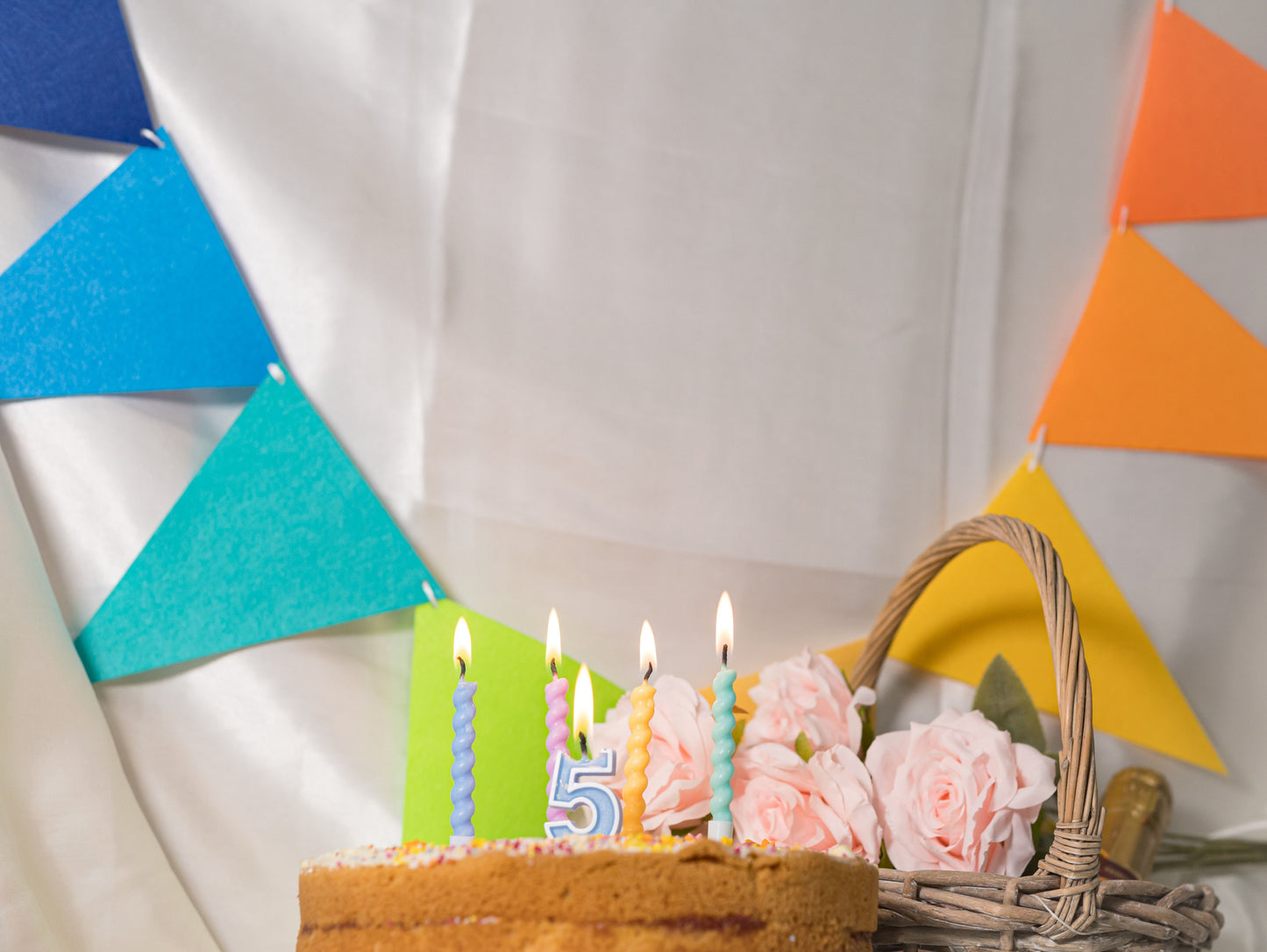 Rainbow Party Banner, Colorful Party Bunting