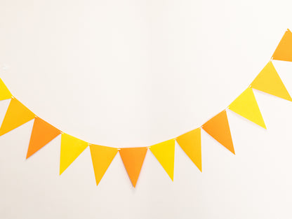 Orange Party Banner, Colorful Party Bunting