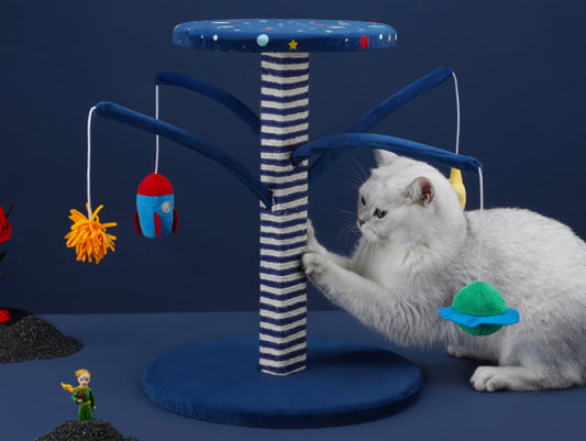 Starry Sky Cat Tree, Cat Tower, Cat Climbing Cando with Scratching Post