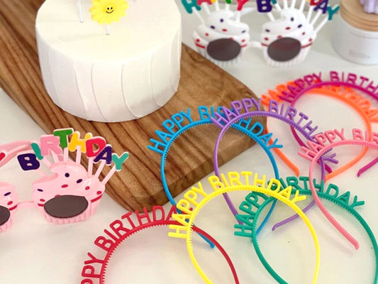 Colorful Birthday Headband, Birthday Accessories