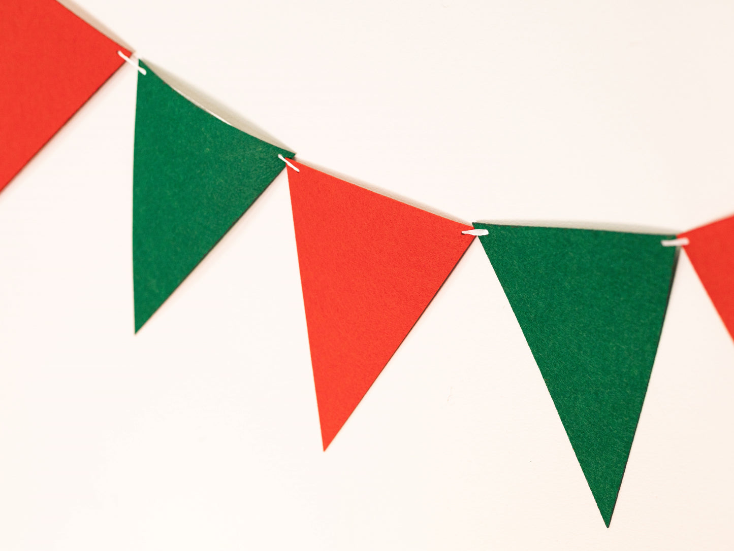 Red Green Party Banner, Christmas Party Bunting