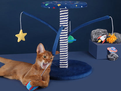 Starry Sky Cat Tree, Cat Tower, Cat Climbing Cando with Scratching Post