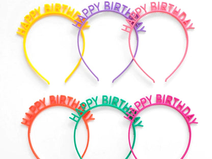 Colorful Birthday Headband, Birthday Accessories