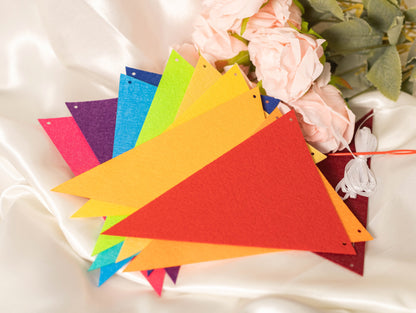 Rainbow Party Banner, Colorful Party Bunting