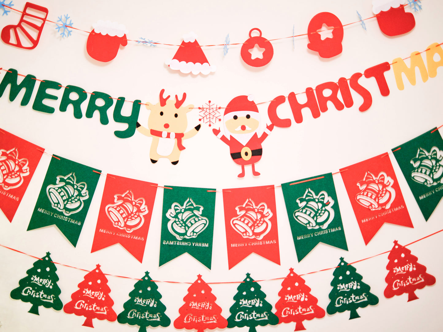 Felt Christmas Banner, Christmas Letter Bunting