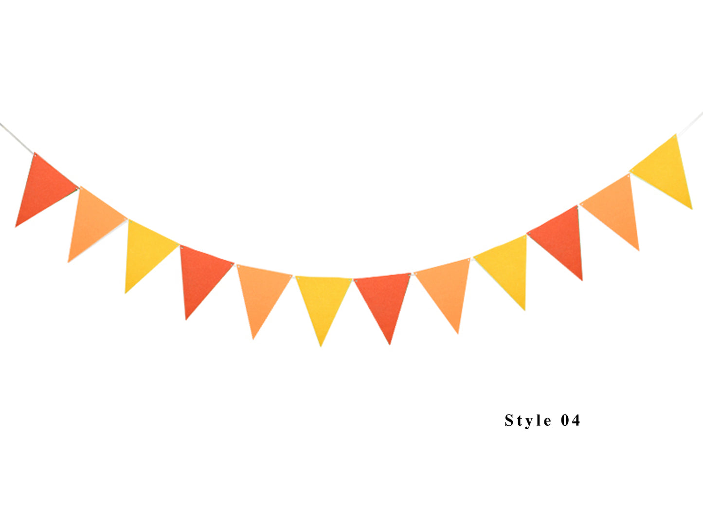 Orange Party Banner, Colorful Party Bunting