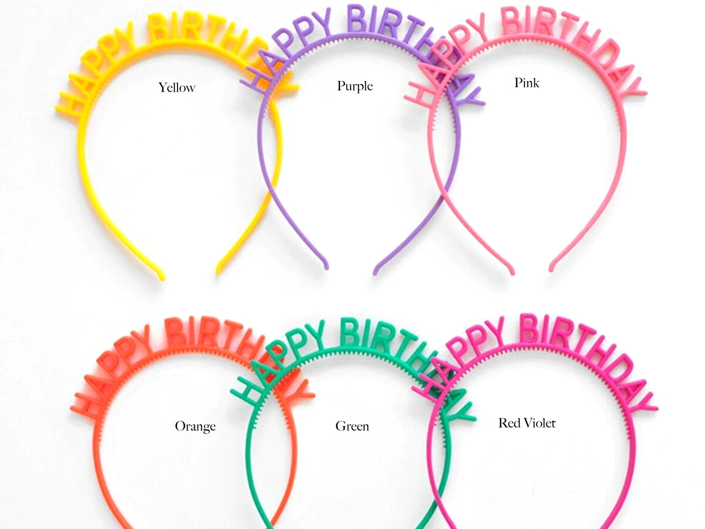 Colorful Birthday Headband, Birthday Accessories