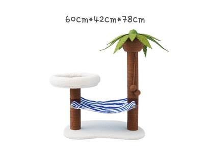 Coconut Tree Cat Tree, Cat Tower, Cat Climbing Cando with Scratching Post