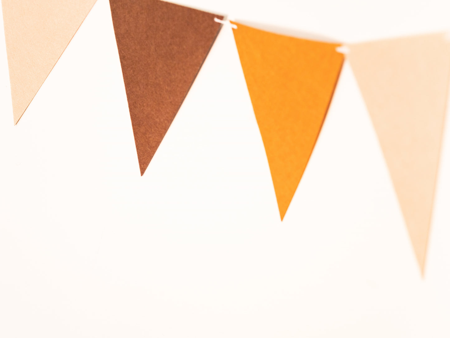 Brown White Party Banner, Colorful Party Bunting