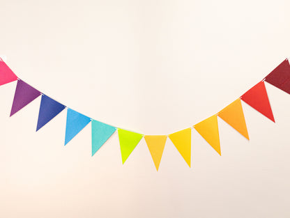 Rainbow Party Banner, Colorful Party Bunting