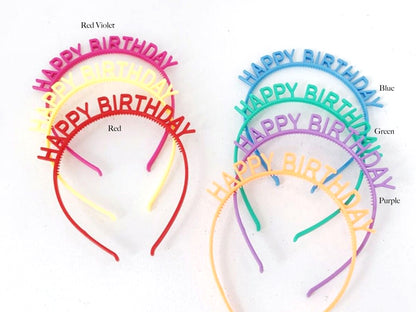 Colorful Birthday Headband, Birthday Accessories