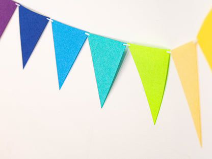 Rainbow Party Banner, Colorful Party Bunting