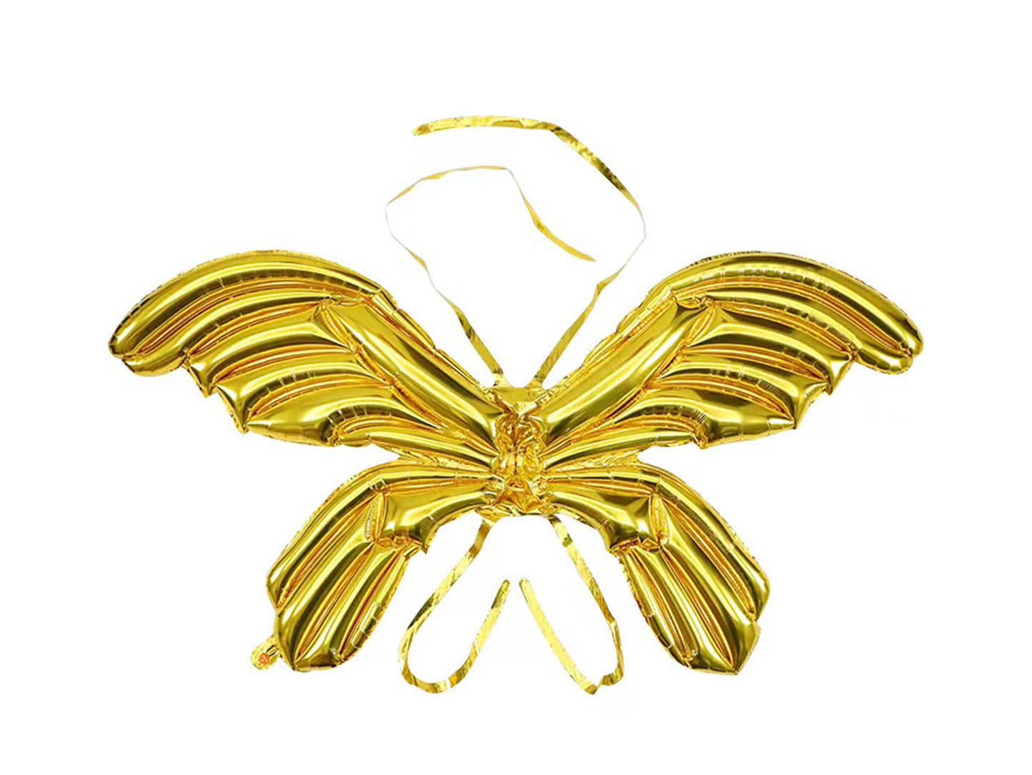 2pcs Gold Angel Wings Balloons, Butterfly Fairy Wings Balloons