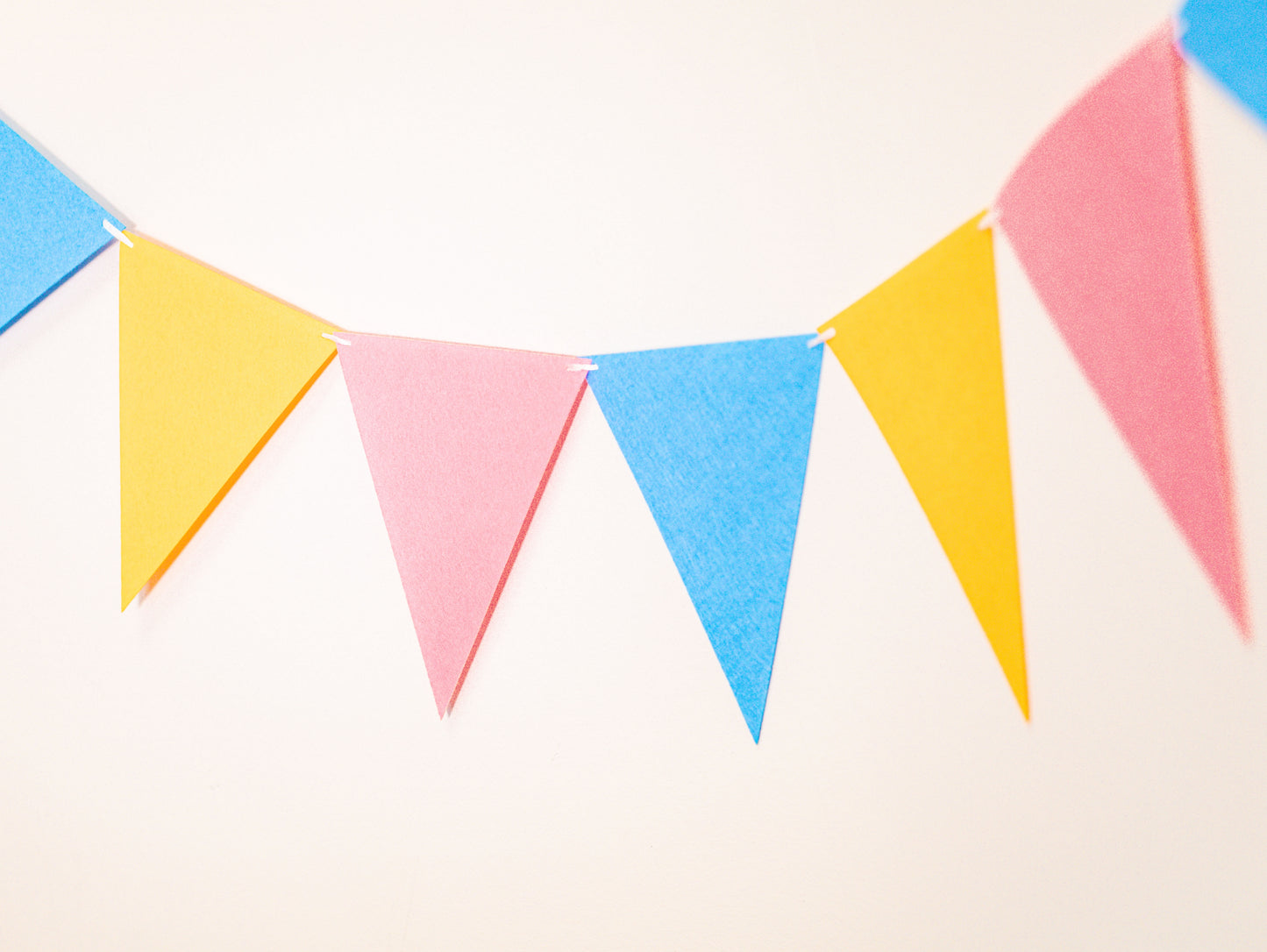 Blue Orange Pink Party Banner, Colorful Party Bunting