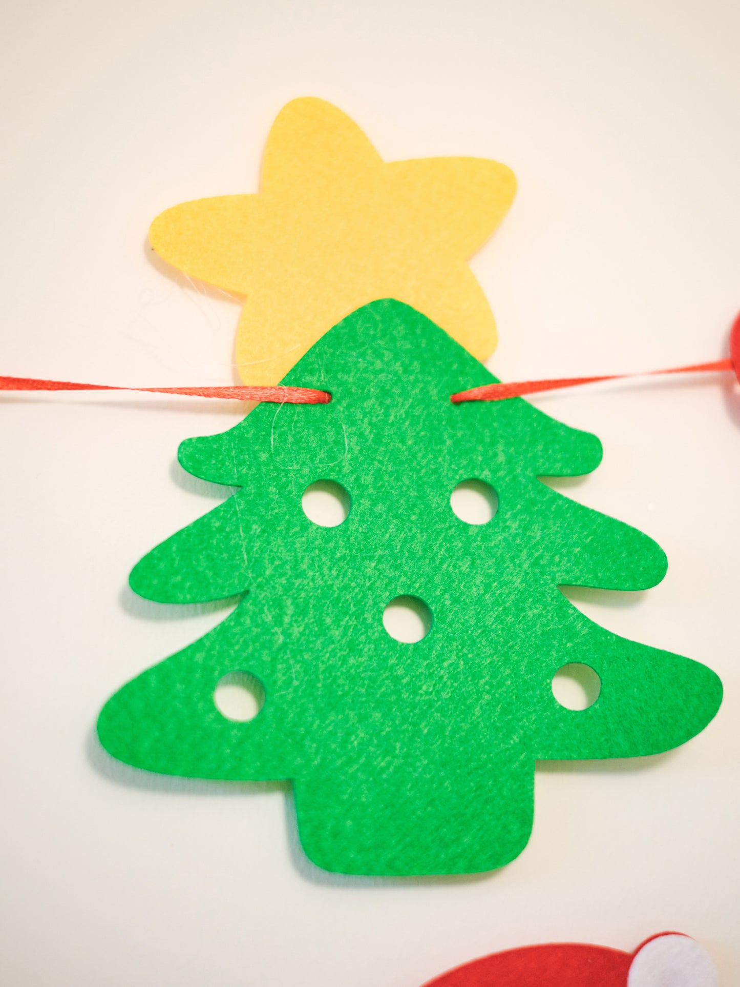 Felt Christmas Banner, Christmas Tree Bunting