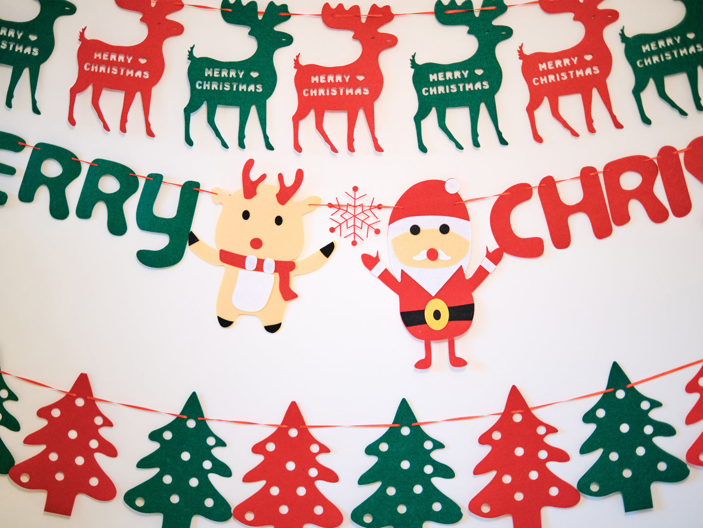 Felt Christmas Banner, Christmas Letter Bunting